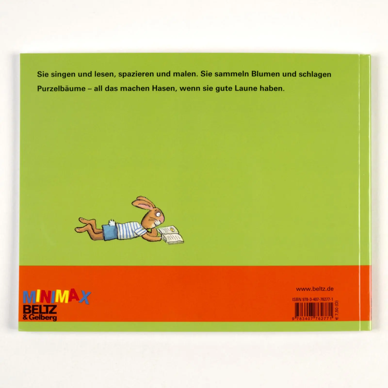 Rückseite: 9783407762771 | Wenn Hasen gute Laune haben | Vierfarbiges Bilderbuch | Taschenbuch