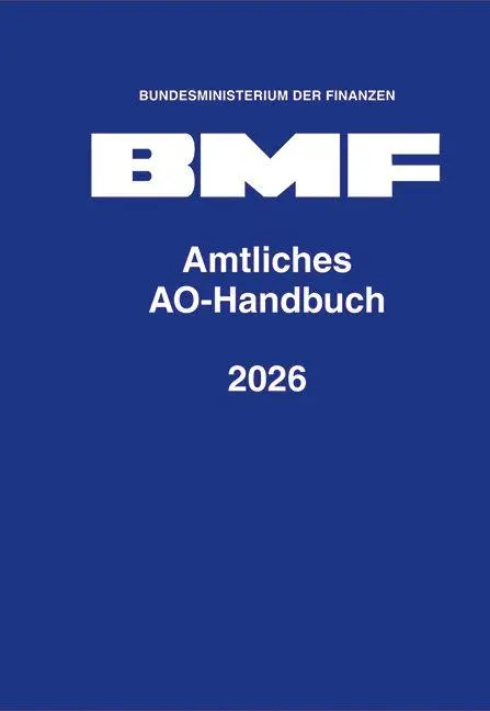Cover: 9783503242771 | Amtliches AO-Handbuch 2026 | Bundesministerium Der Finanzen | Buch