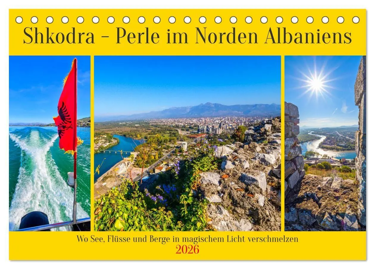 Cover: 9783516732771 | Shkodra - Perle im Norden Albaniens (Tischkalender 2026 DIN A5...