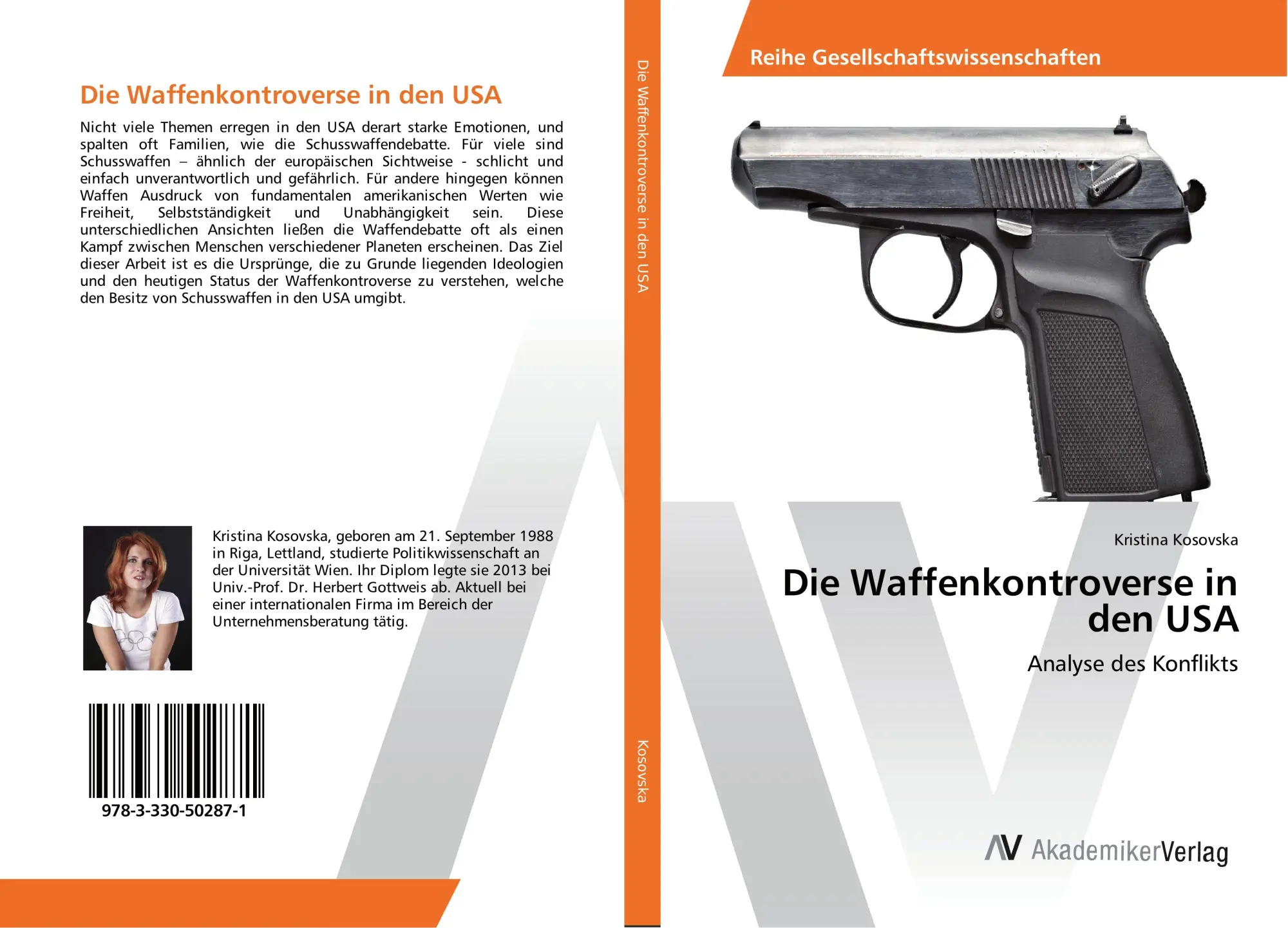 Cover: 9783330502871 | Die Waffenkontroverse in den USA | Analyse des Konflikts | Kosovska