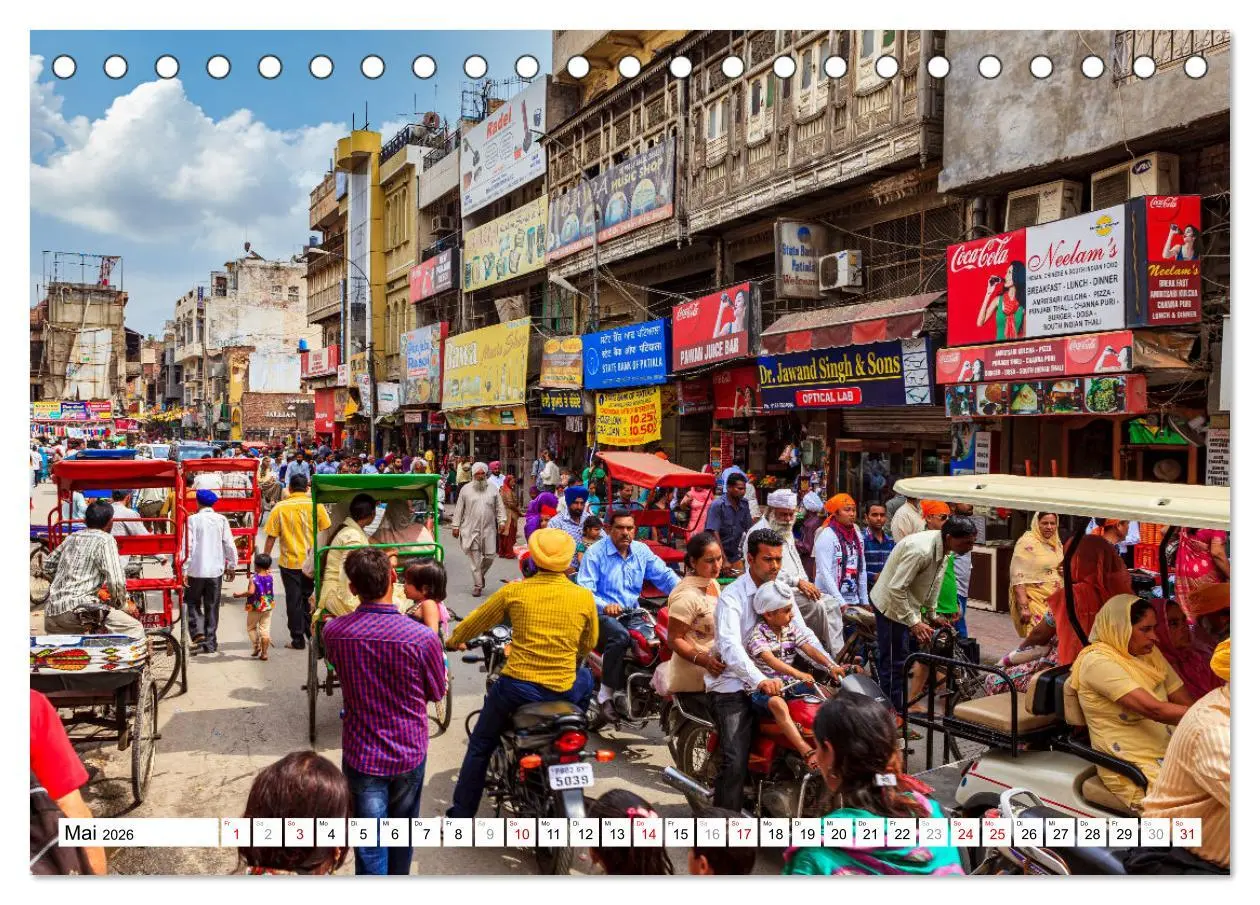 Bild: 9783457632871 | Faszination Indien (Tischkalender 2026 DIN A5 quer), CALVENDO...