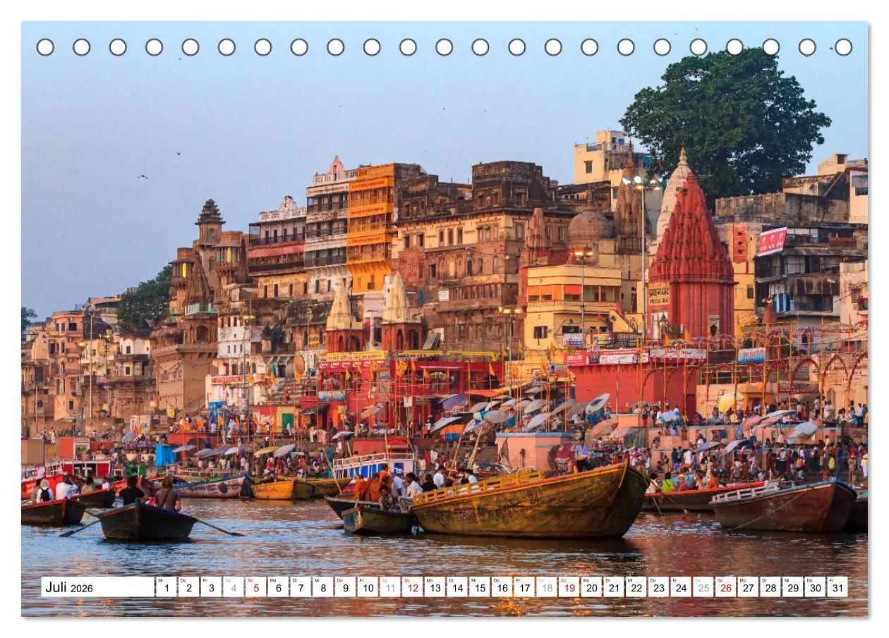 Bild: 9783457632871 | Faszination Indien (Tischkalender 2026 DIN A5 quer), CALVENDO...
