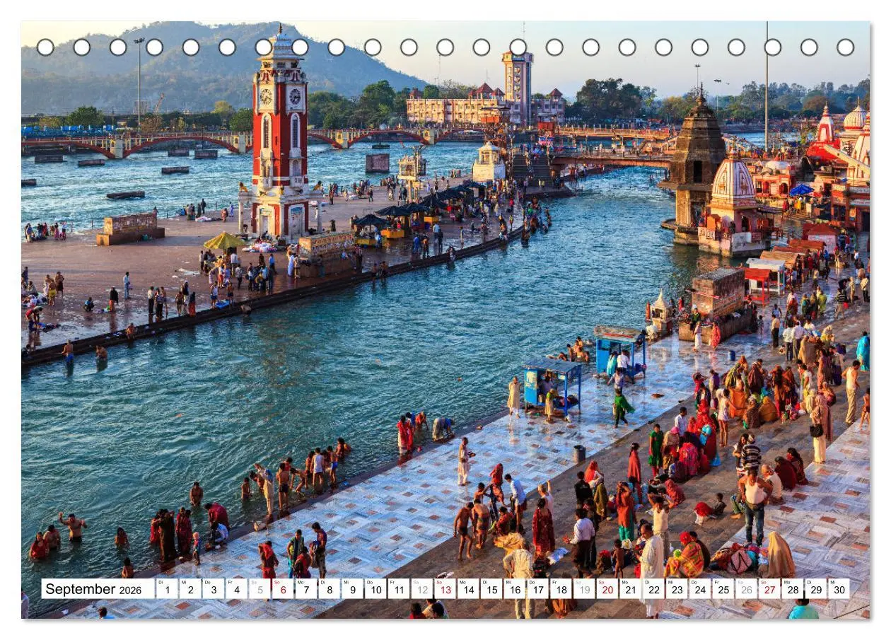 Bild: 9783457632871 | Faszination Indien (Tischkalender 2026 DIN A5 quer), CALVENDO...