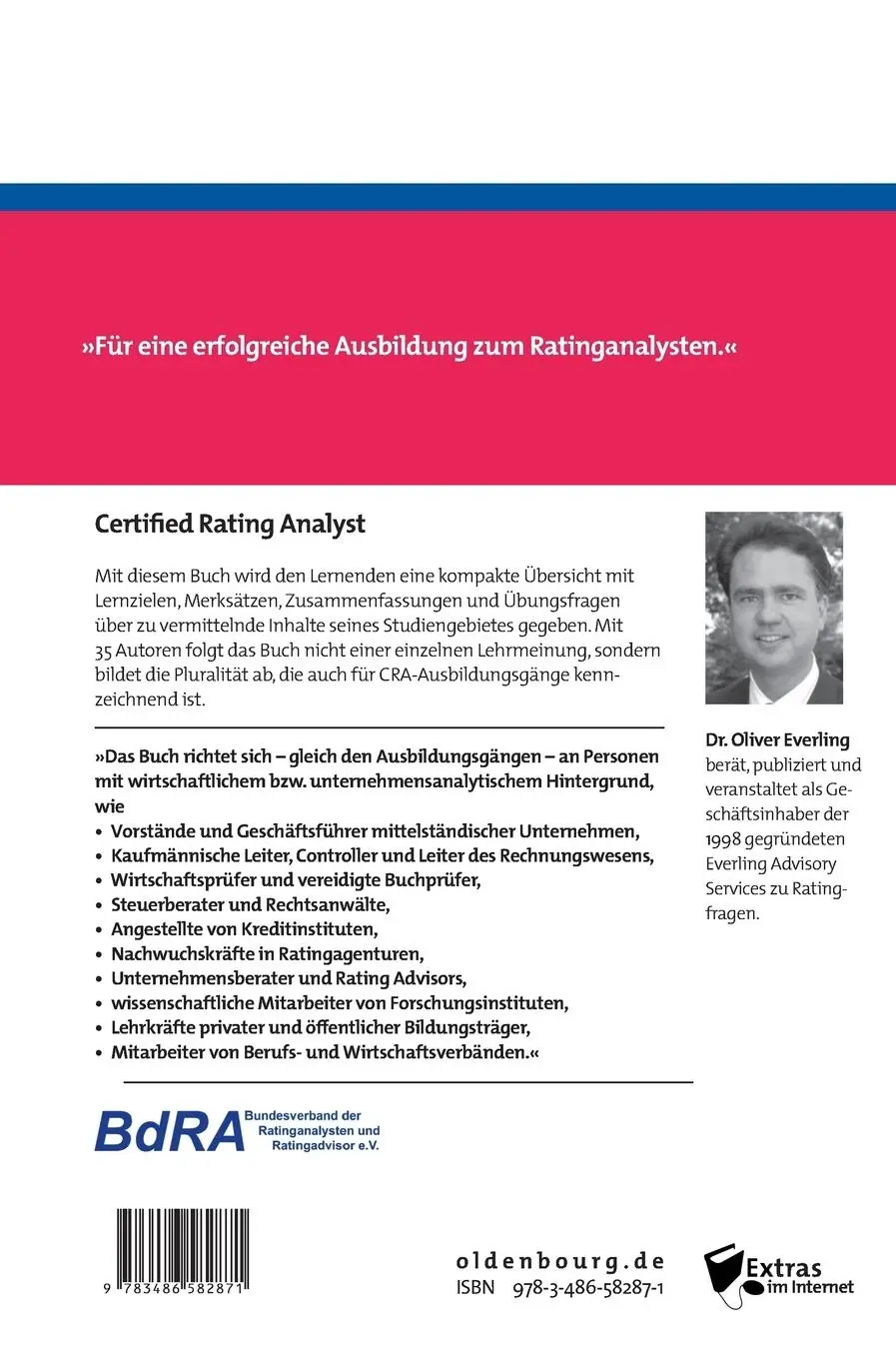 Rückseite: 9783486582871 | Certified Rating Analyst | Oliver Everling | Buch | XXXIII | Deutsch
