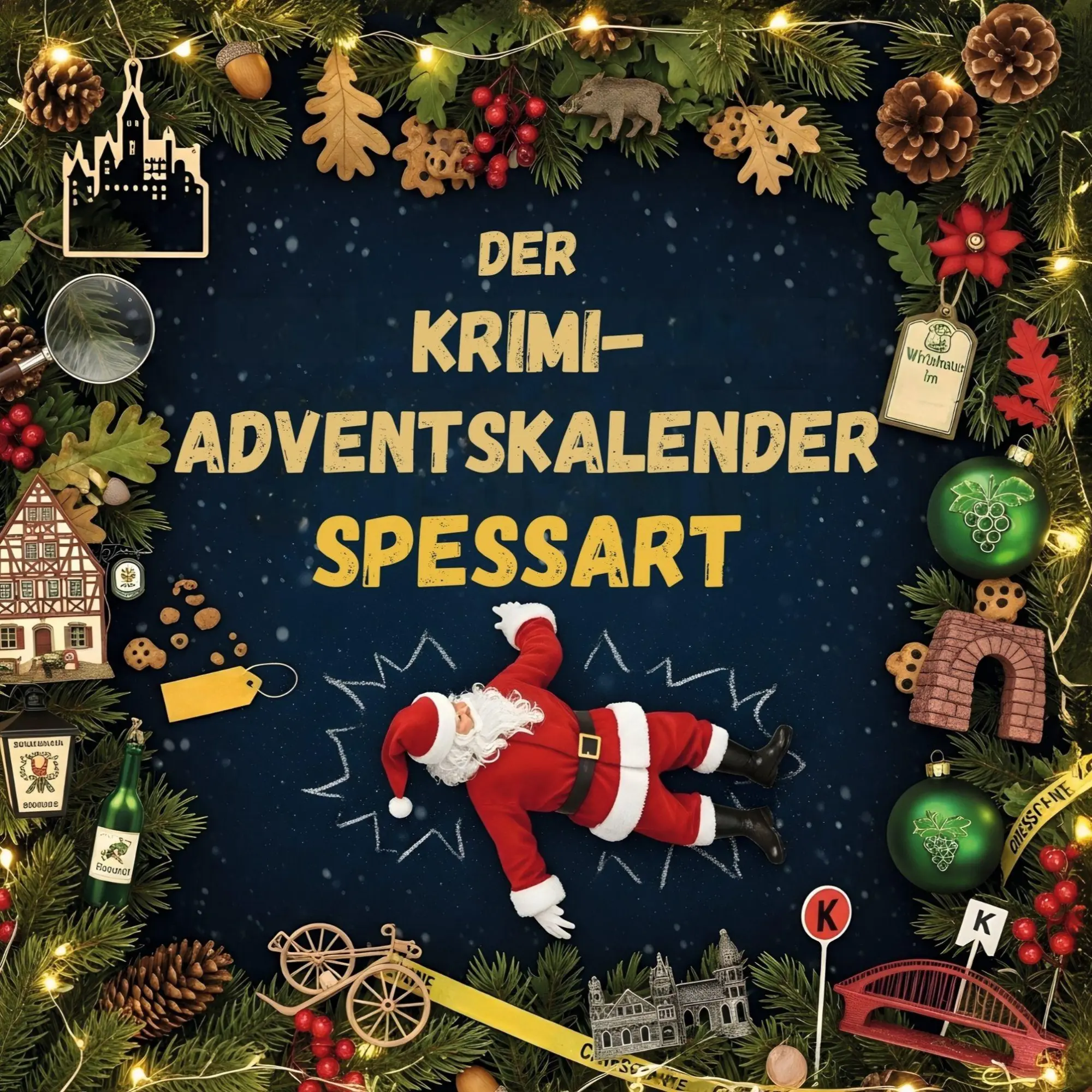 Cover: 9783695302871 | Der Krimi-Adventskalender Spessart | Mordsverdächtig in 24 Akten