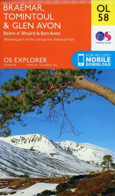 Cover: 9780319242971 | Braemar, Tomintoul &amp; Glen Avon, Beinn a' Bhuird &amp; Ben Avon | Survey