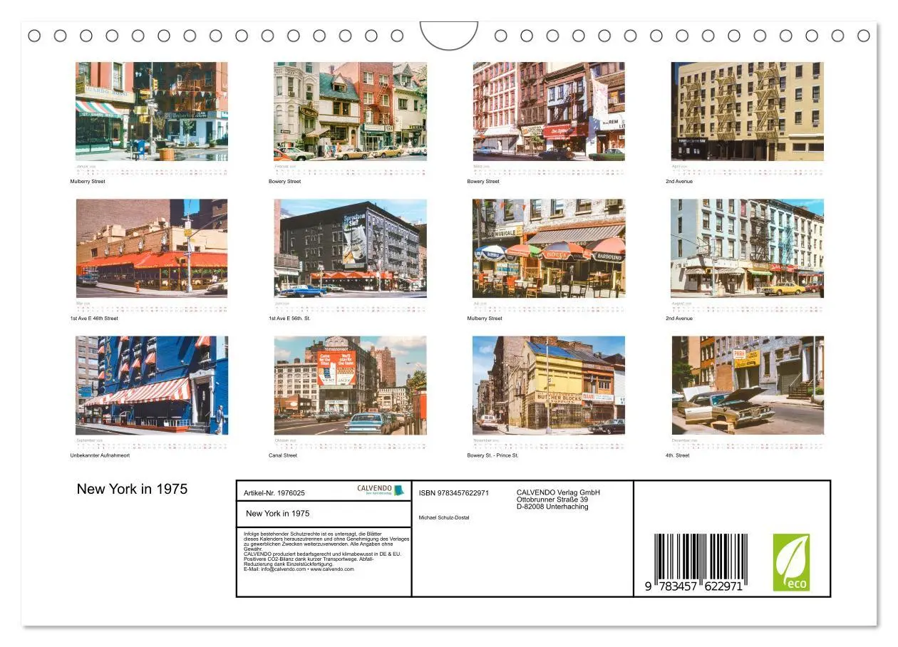 Bild: 9783457622971 | New York in 1975 (Wandkalender 2026 DIN A4 quer), CALVENDO...