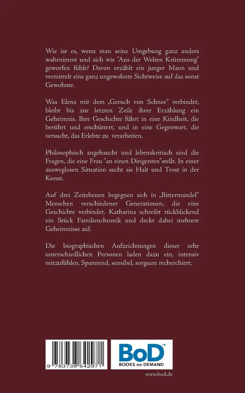 Rückseite: 9783738642971 | Blütenschwarz | Vier Erzählungen | Silke Bauerfeind | Taschenbuch