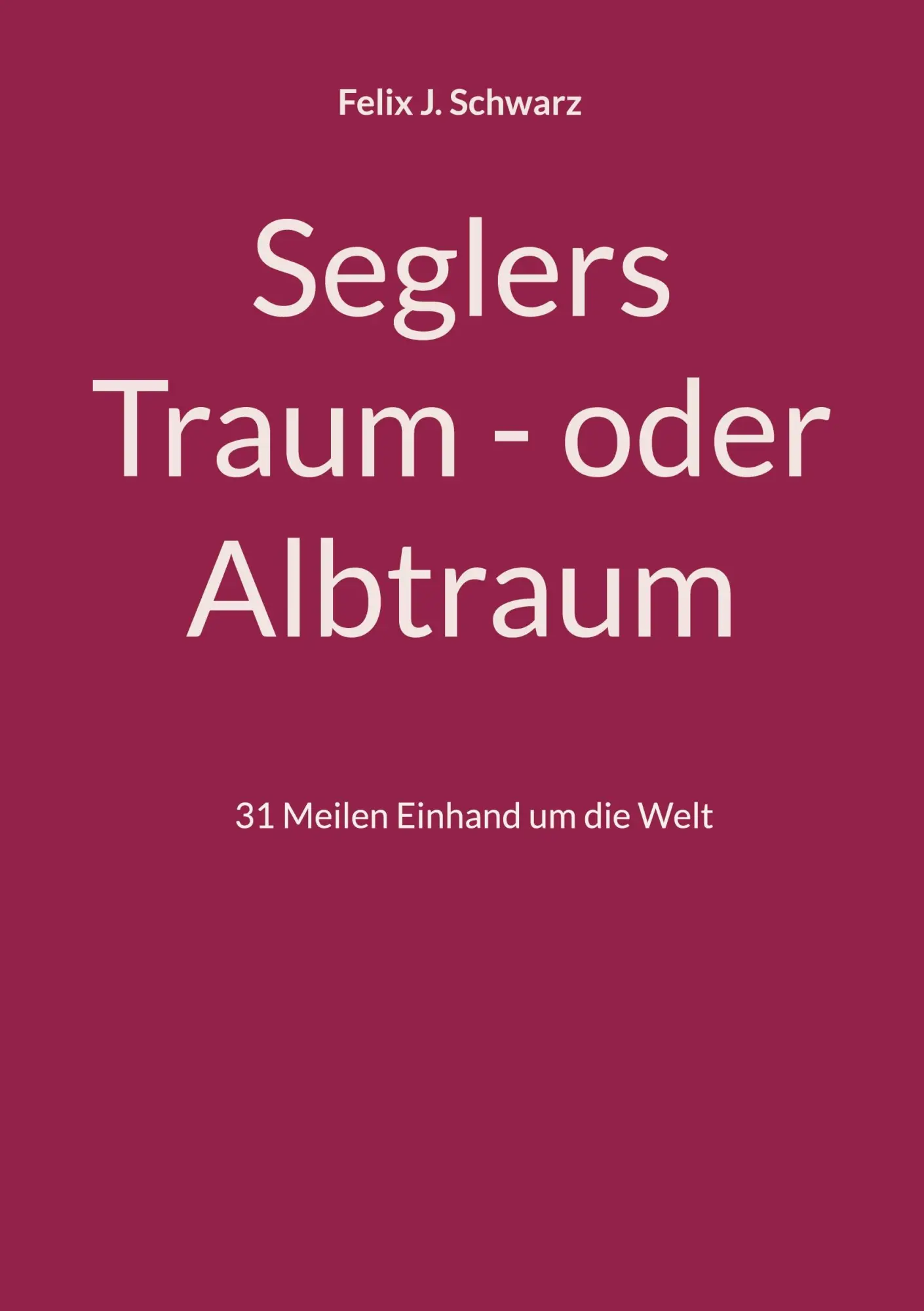 Cover: 9783758372971 | Seglers Traum - oder Albtraum | 31 Meilen Einhand um die Welt | Buch