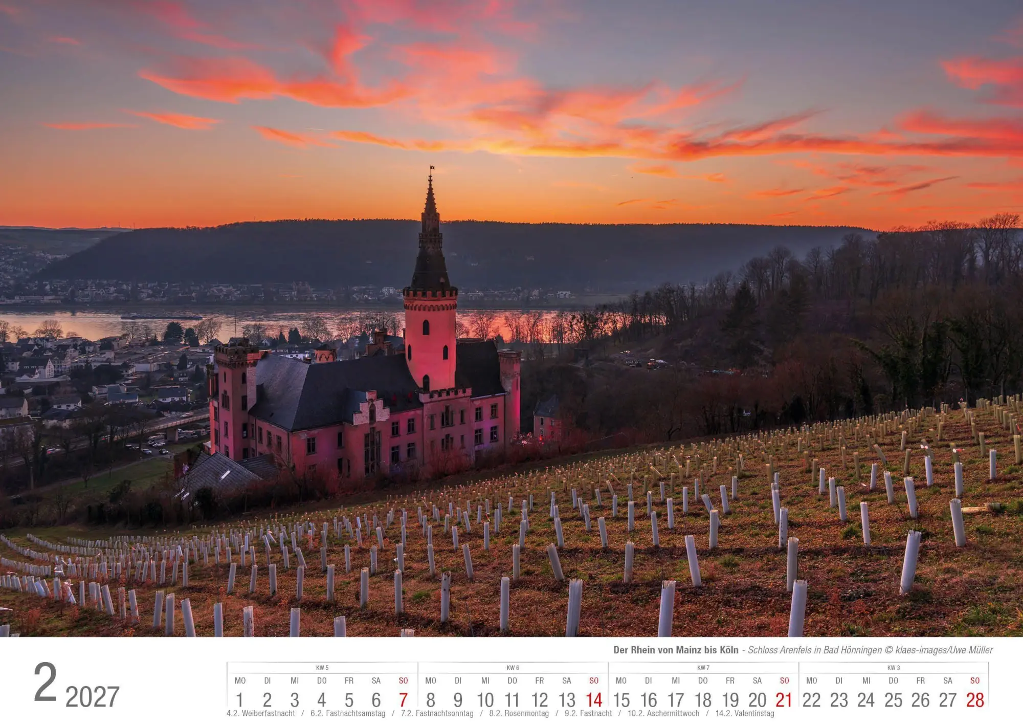 Bild: 9783965352971 | Der Rhein von Mainz bis Köln 2027 Bildkalender A3 Spiralbindung | 2027