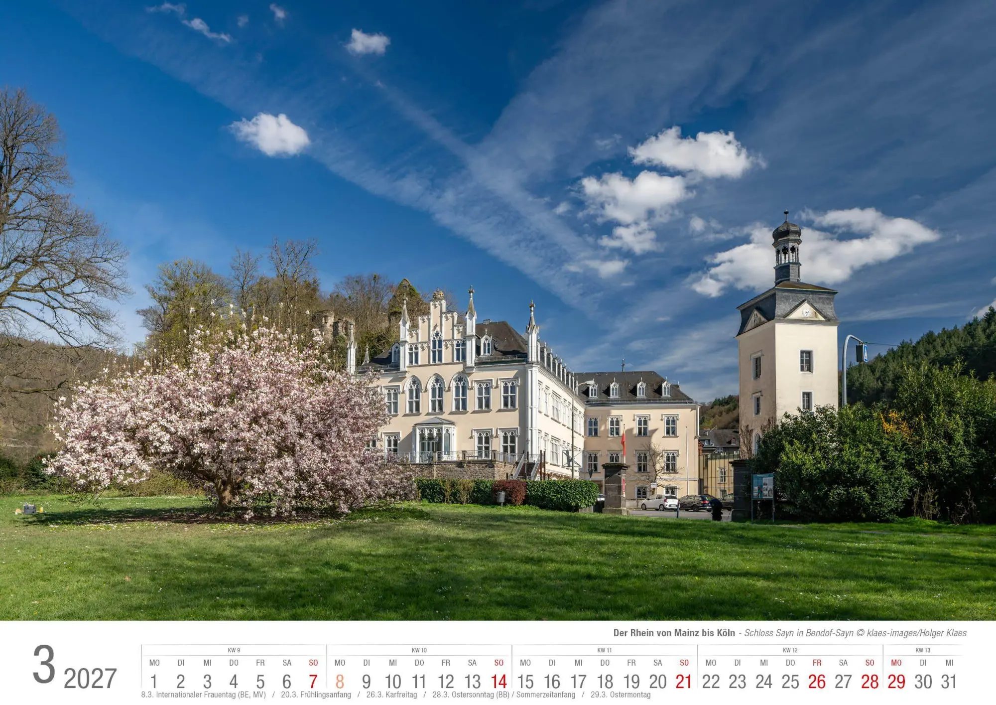 Bild: 9783965352971 | Der Rhein von Mainz bis Köln 2027 Bildkalender A3 Spiralbindung | 2027