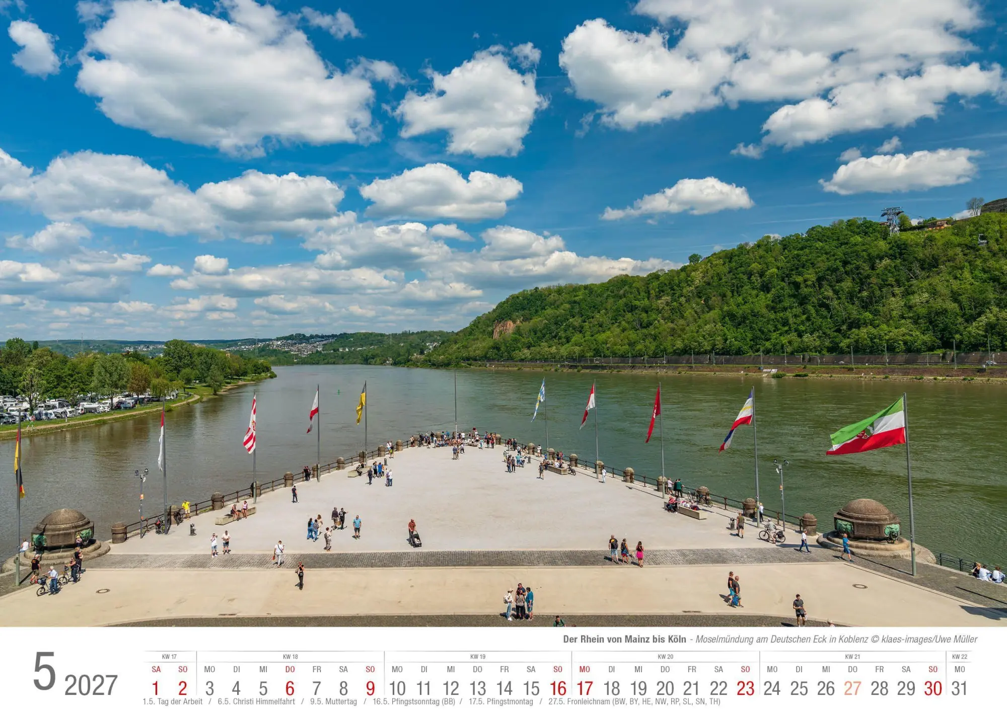 Bild: 9783965352971 | Der Rhein von Mainz bis Köln 2027 Bildkalender A3 Spiralbindung | 2027