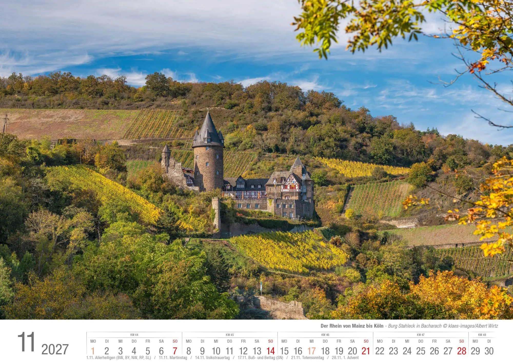Bild: 9783965352971 | Der Rhein von Mainz bis Köln 2027 Bildkalender A3 Spiralbindung | 2027
