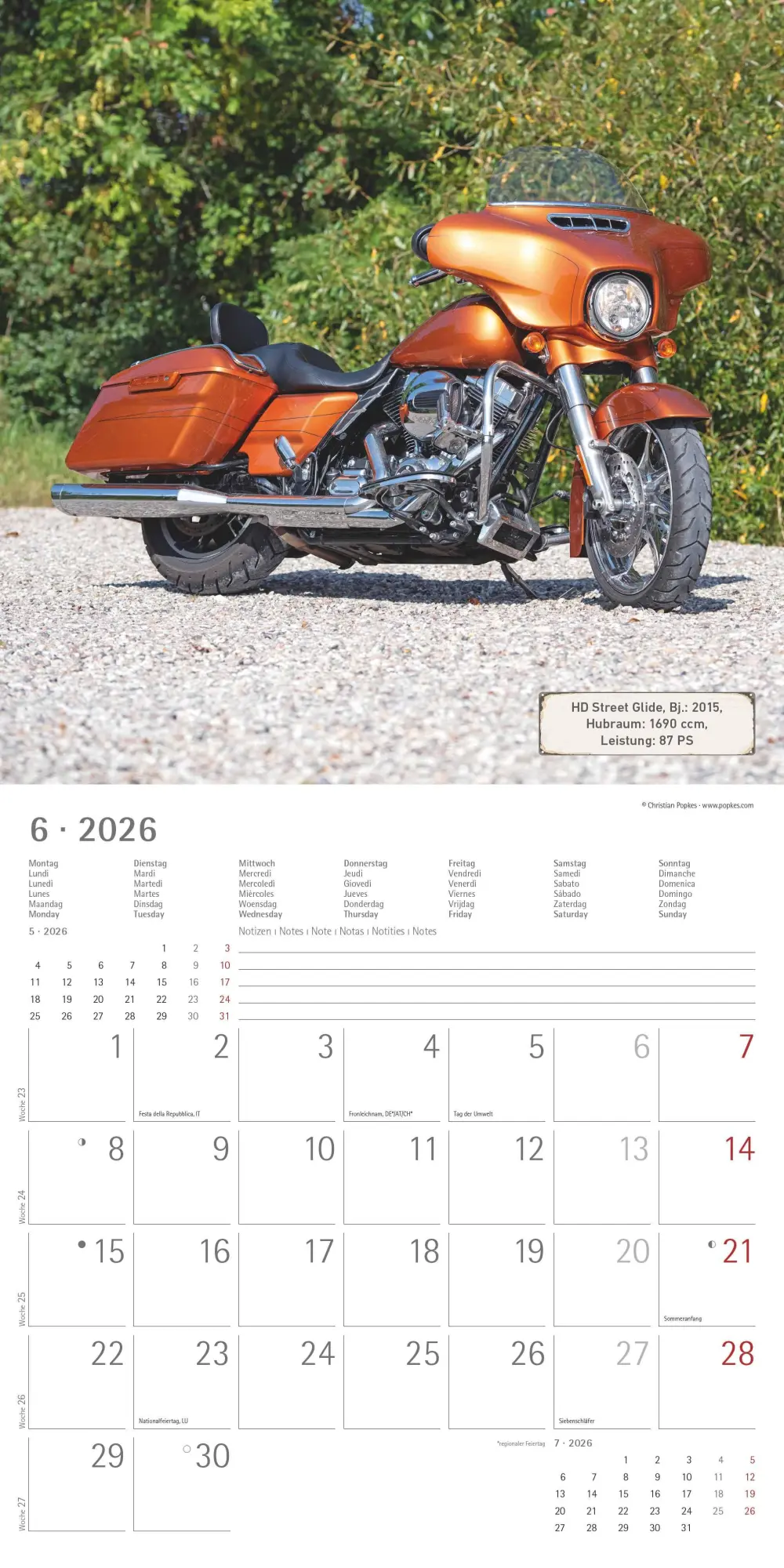 Bild: 4069095003071 | Harleys 2026 - Broschürenkalender 30x30 cm (30x60 geöffnet) -...