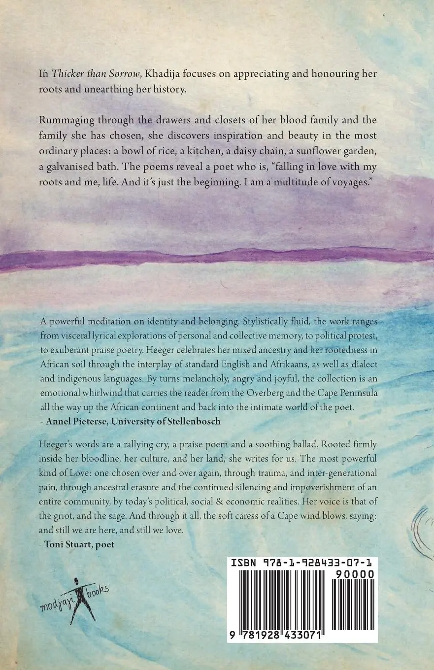 Rückseite: 9781928433071 | Thicker Than Sorrow | Khadija Tracey Heeger | Taschenbuch | Englisch