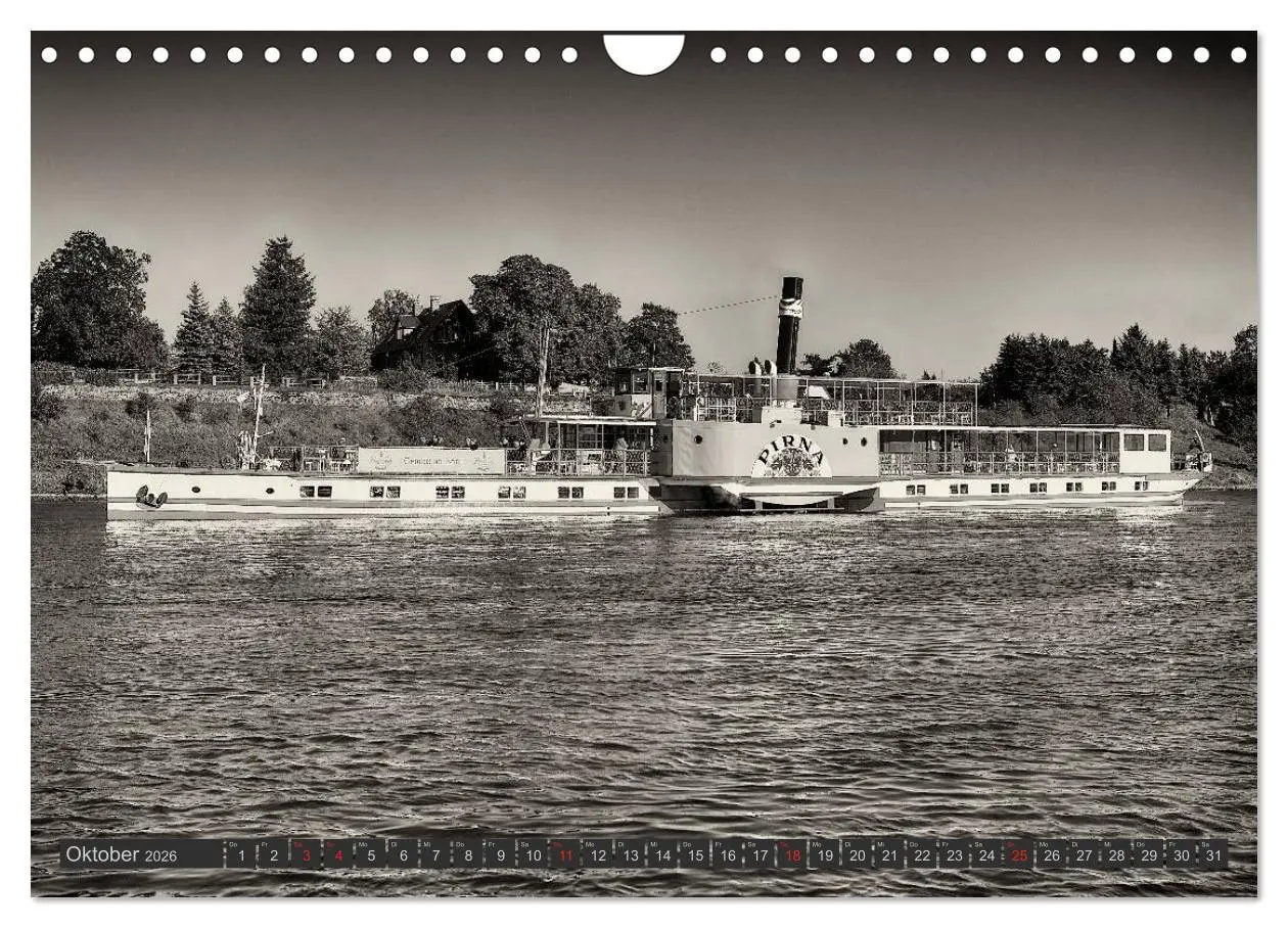 Bild: 9783516153071 | Schaufelraddampfer der Sächsischen Dampfschiffahrt (Wandkalender...