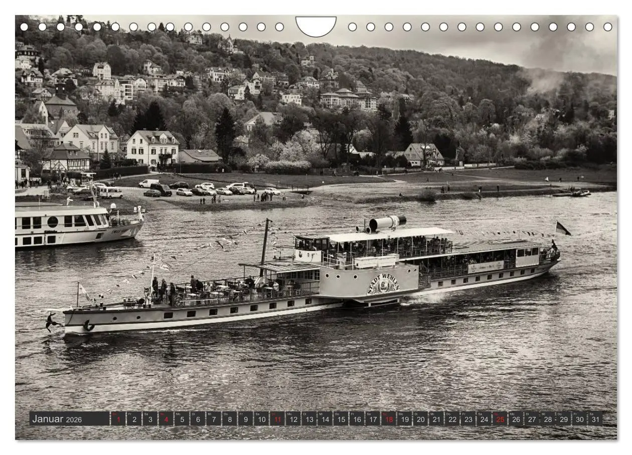 Bild: 9783516153071 | Schaufelraddampfer der Sächsischen Dampfschiffahrt (Wandkalender...