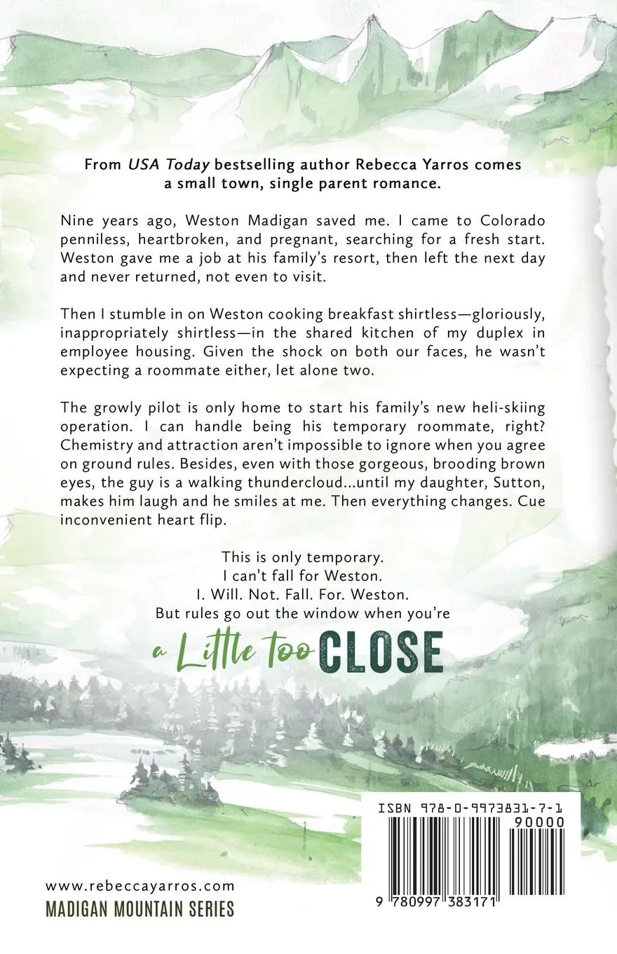 Rückseite: 9780997383171 | A Little Too Close | Rebecca Yarros | Taschenbuch | Englisch | 2022
