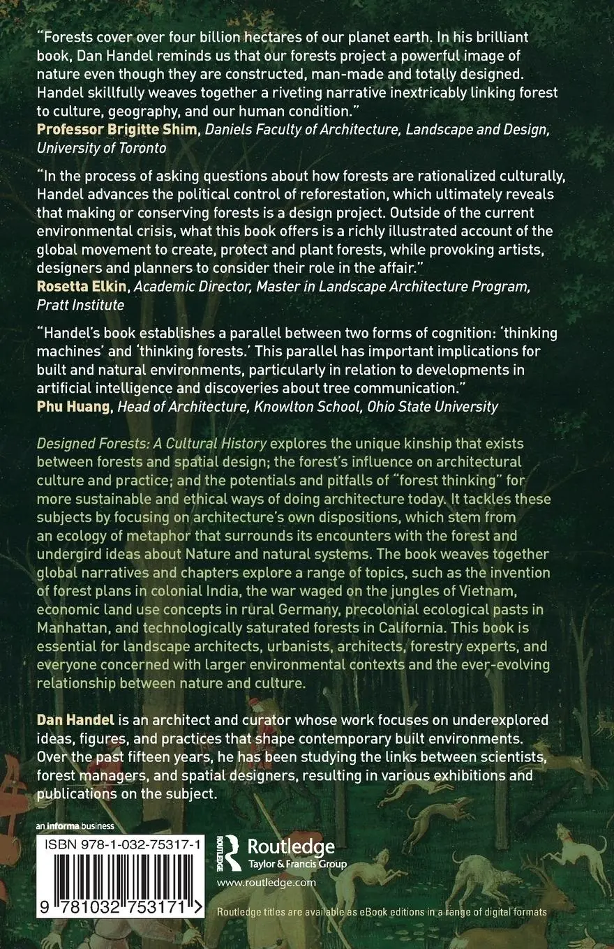 Rückseite: 9781032753171 | Designed Forests | A Cultural History | Dan Handel | Taschenbuch