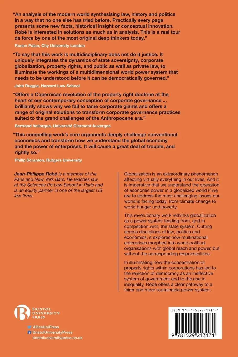 Rückseite: 9781529213171 | Property, Power and Politics | Jean-Philippe Robé | Taschenbuch | 2020