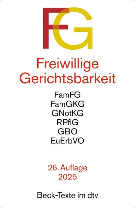 Cover: 9783423533171 | Freiwillige Gerichtsbarkeit. FG | Taschenbuch | Beck-Texte im dtv