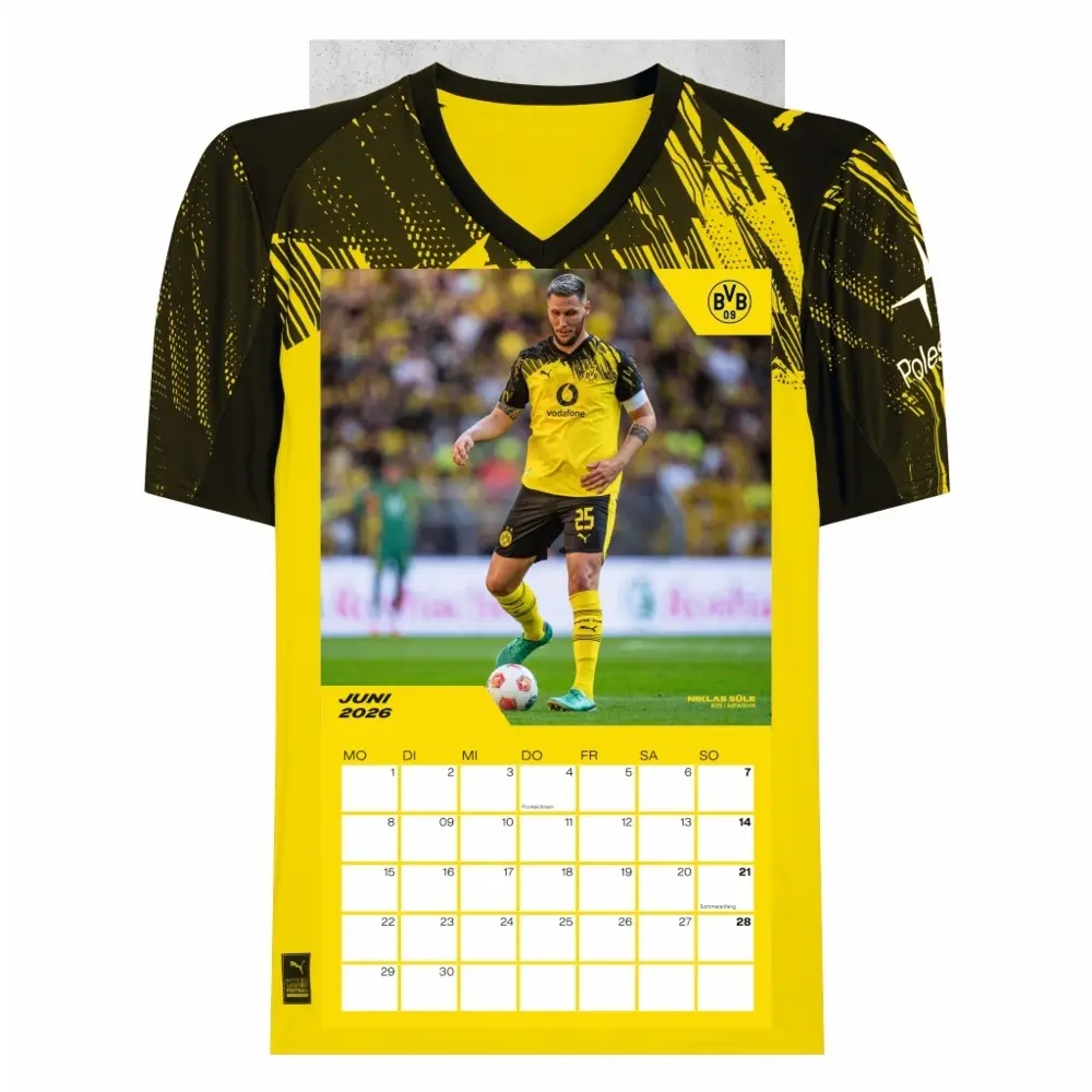 Bild: 9783756413171 | BVB Trikotkalender 2026 | Heye | Kalender | Bundesliga Kalender Heye