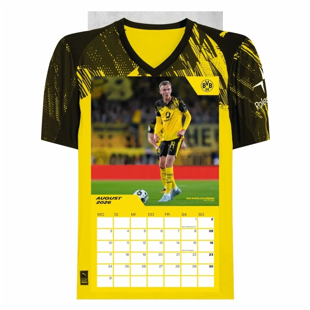 Bild: 9783756413171 | BVB Trikotkalender 2026 | Heye | Kalender | Bundesliga Kalender Heye