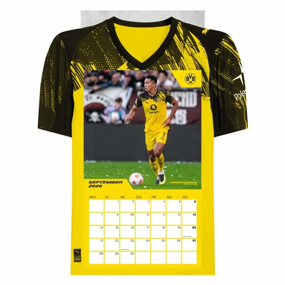 Bild: 9783756413171 | BVB Trikotkalender 2026 | Heye | Kalender | Bundesliga Kalender Heye
