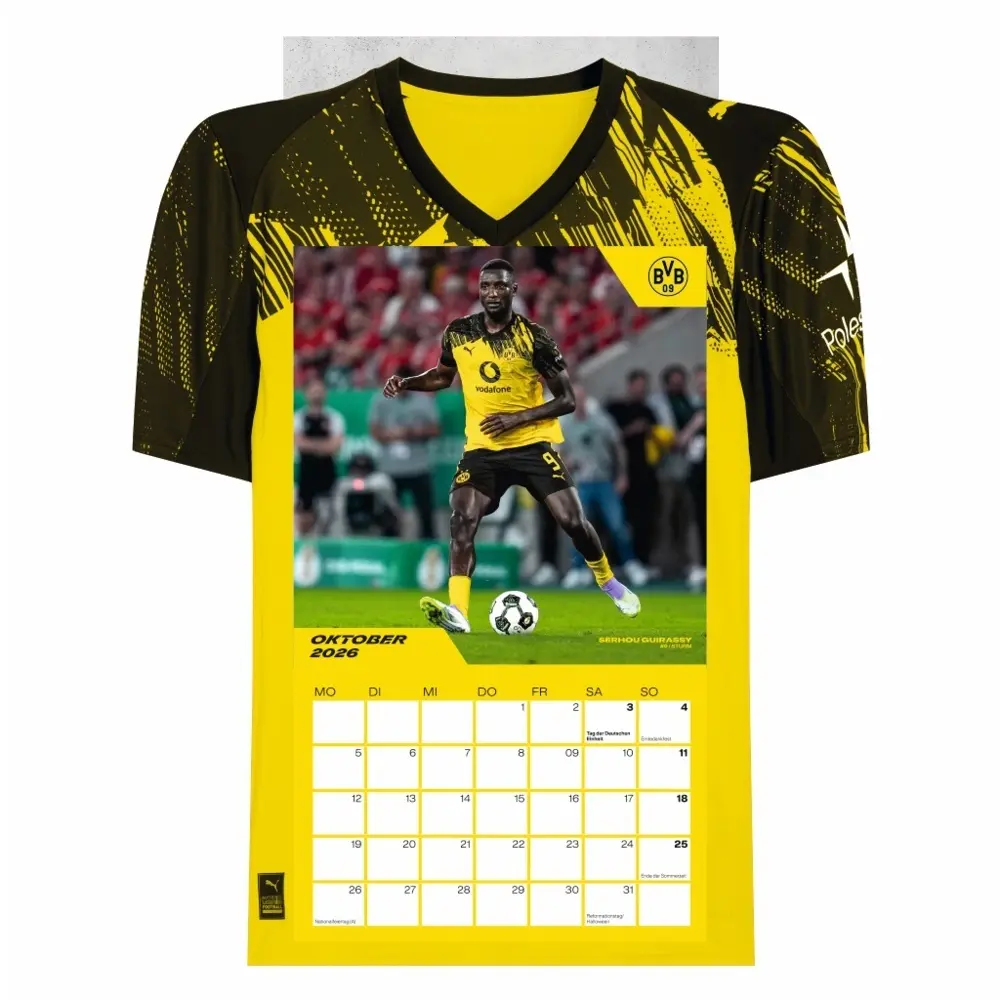 Bild: 9783756413171 | BVB Trikotkalender 2026 | Heye | Kalender | Bundesliga Kalender Heye