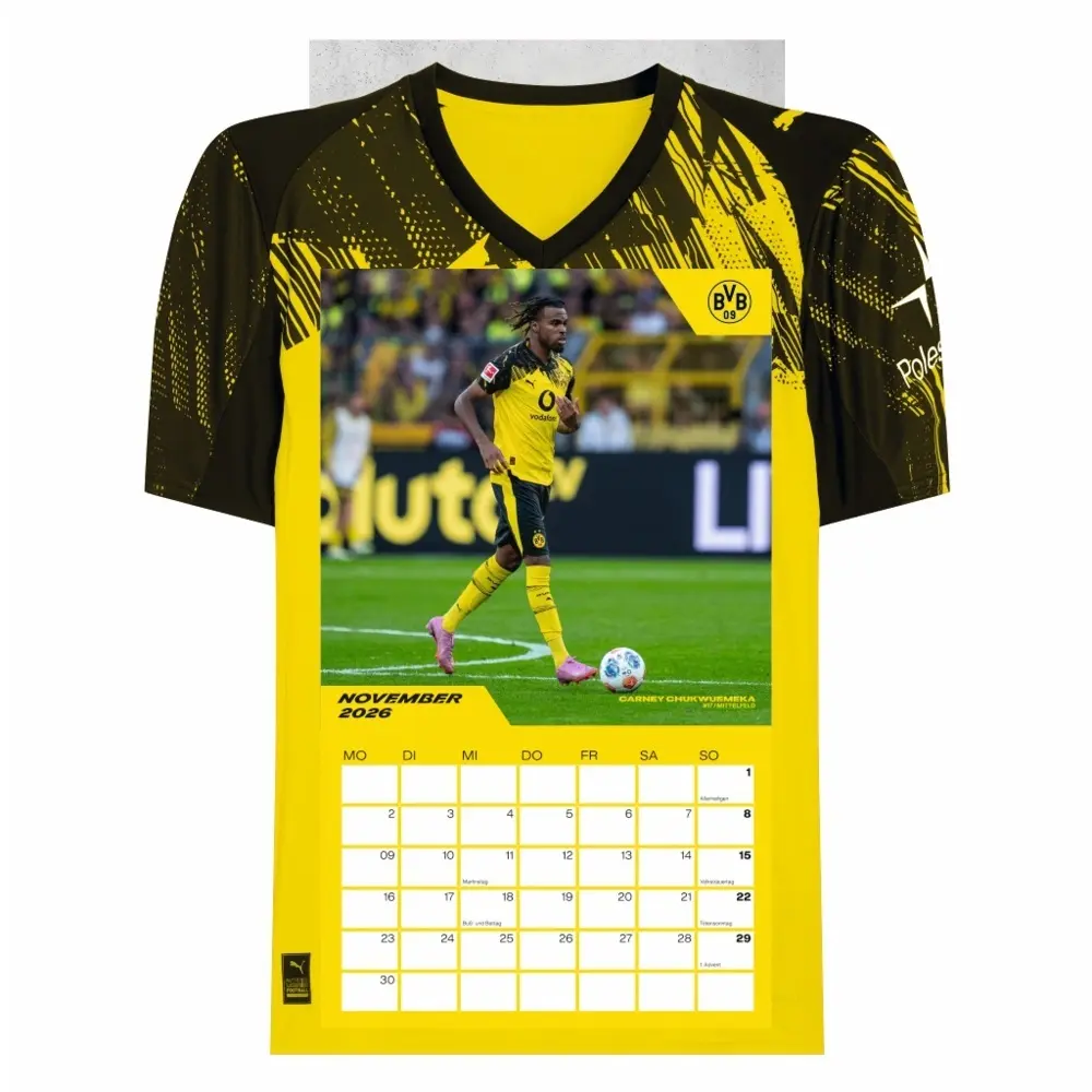 Bild: 9783756413171 | BVB Trikotkalender 2026 | Heye | Kalender | Bundesliga Kalender Heye