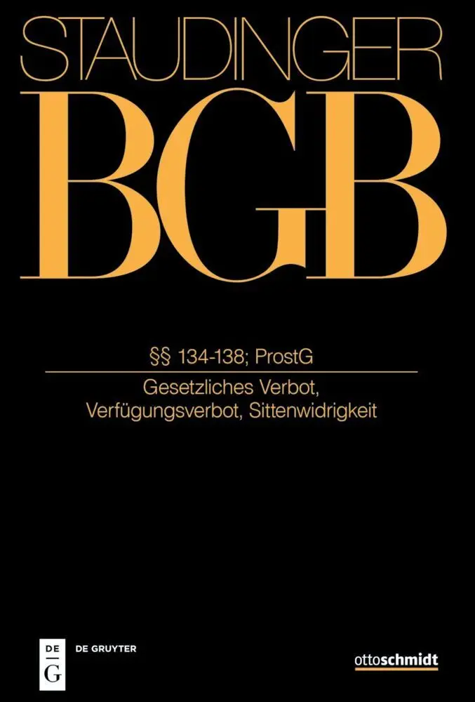 Cover: 9783805913171 | §§ 134-138; ProstG | Philipp S. Fischinger (u. a.) | Buch | VIII