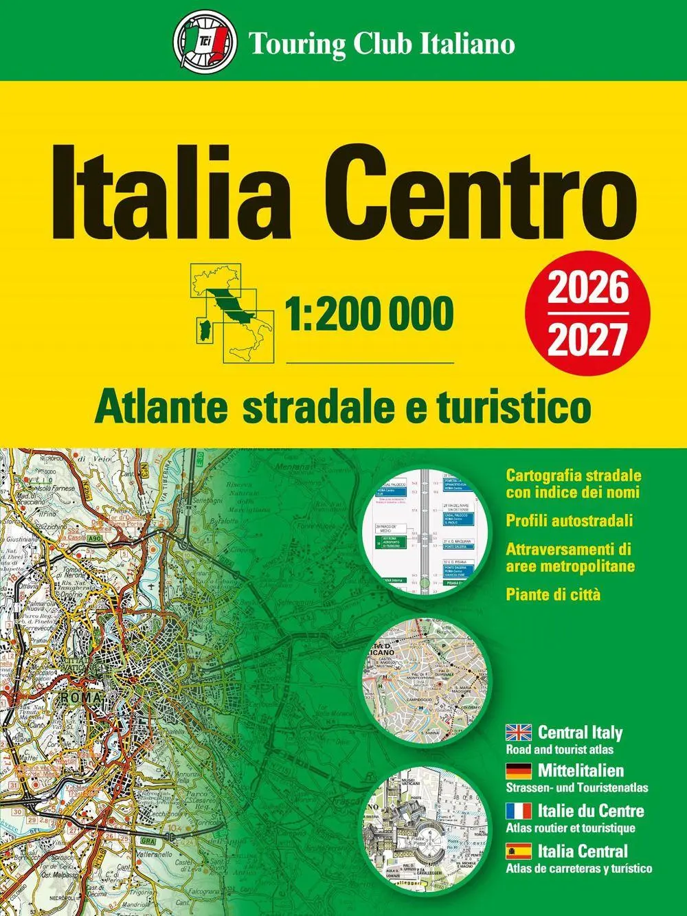Cover: 9788836583171 | Italia. Atlante stradale e turistico 200.000. Centro | Taschenbuch