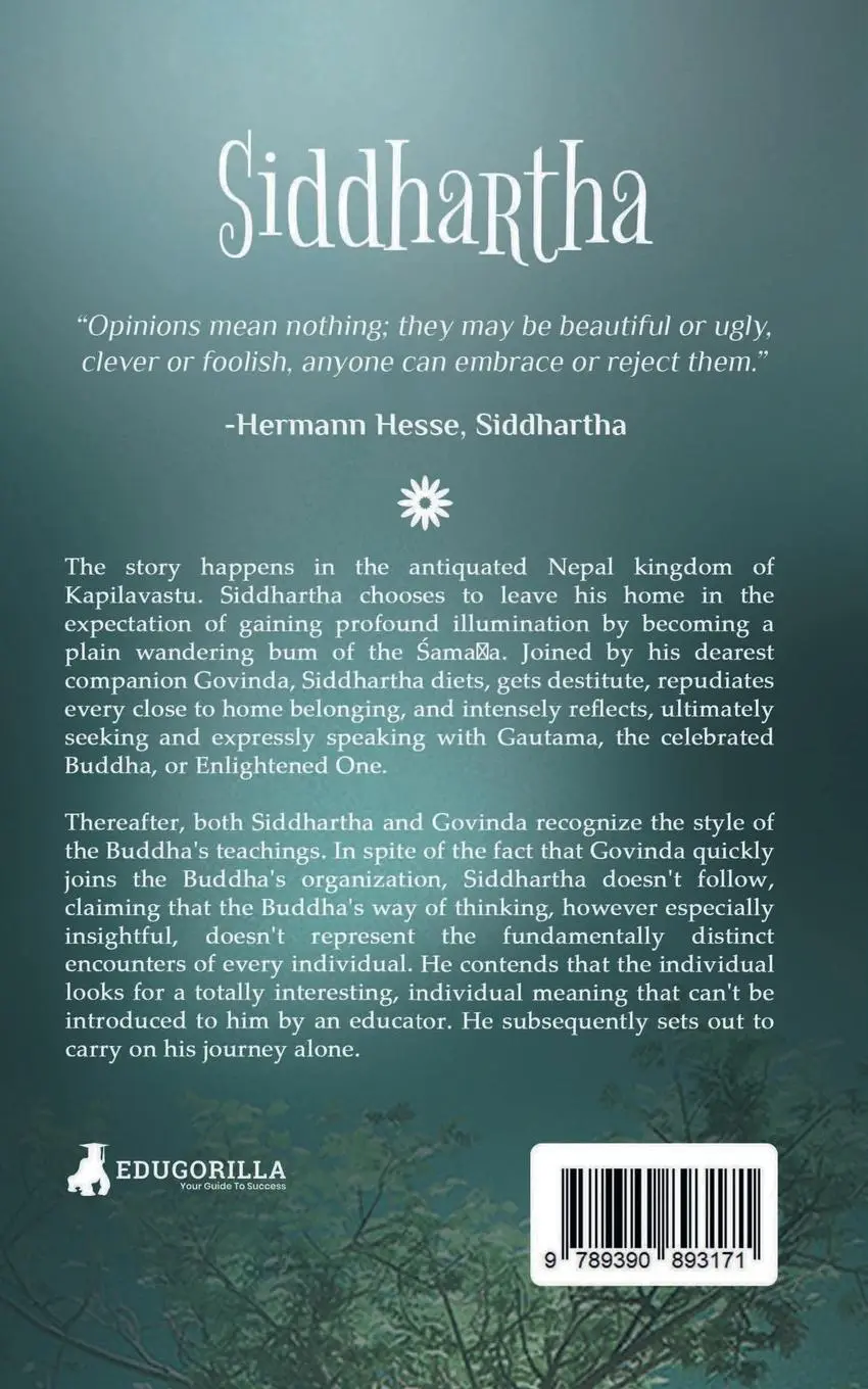Rückseite: 9789390893171 | "Siddhartha | The Story of Spiritual Enlightenment and Peace. " | Buch