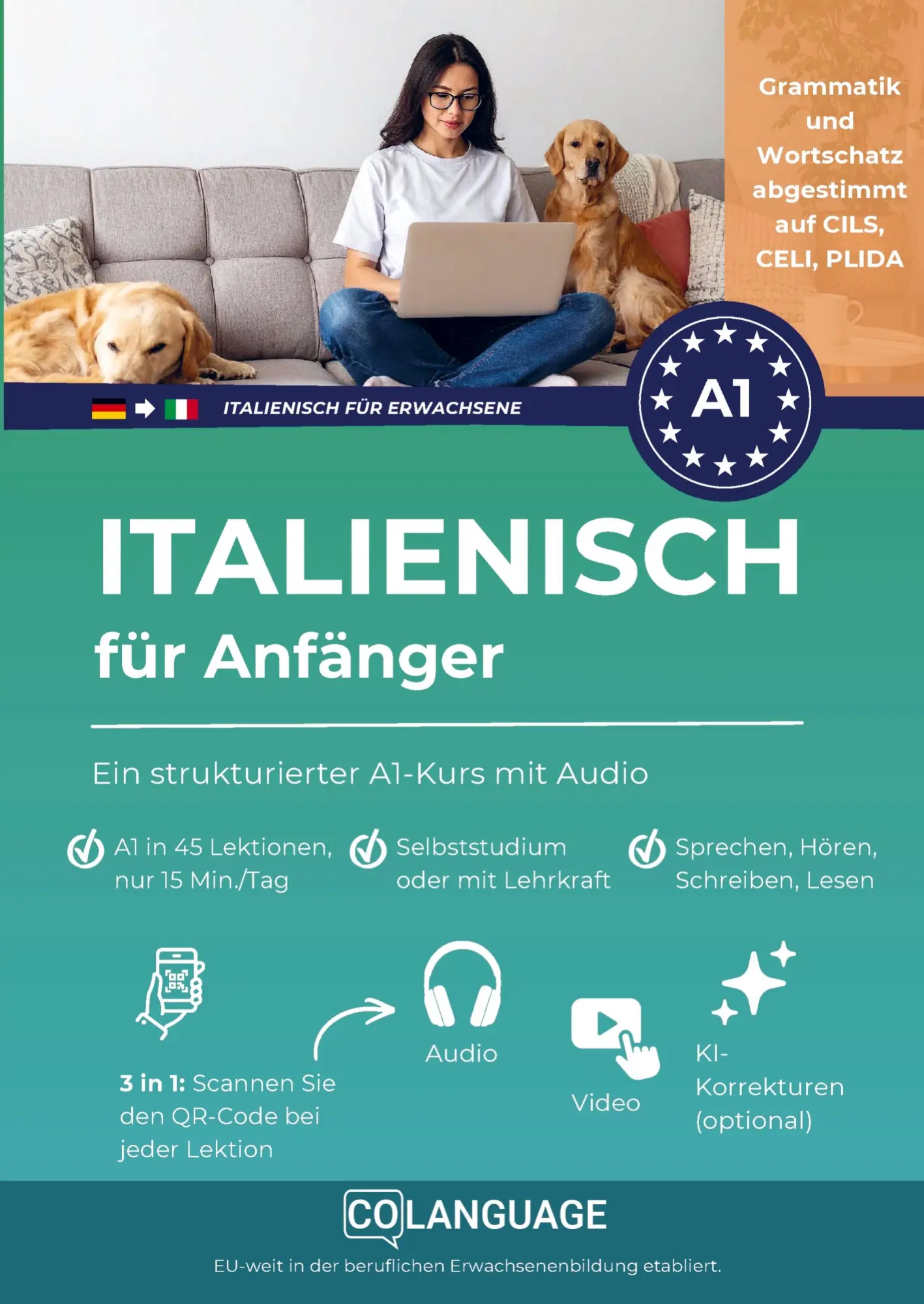 Cover: 9791388253171 | Italienisch lernen für Anfänger - Ein strukturierter A1-Kurs mit Audio