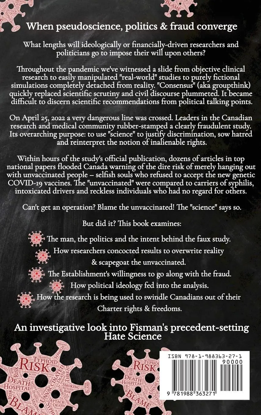 Rückseite: 9781988363271 | Fisman's Fraud | The Rise of Canadian Hate Science | R. N. Watteel