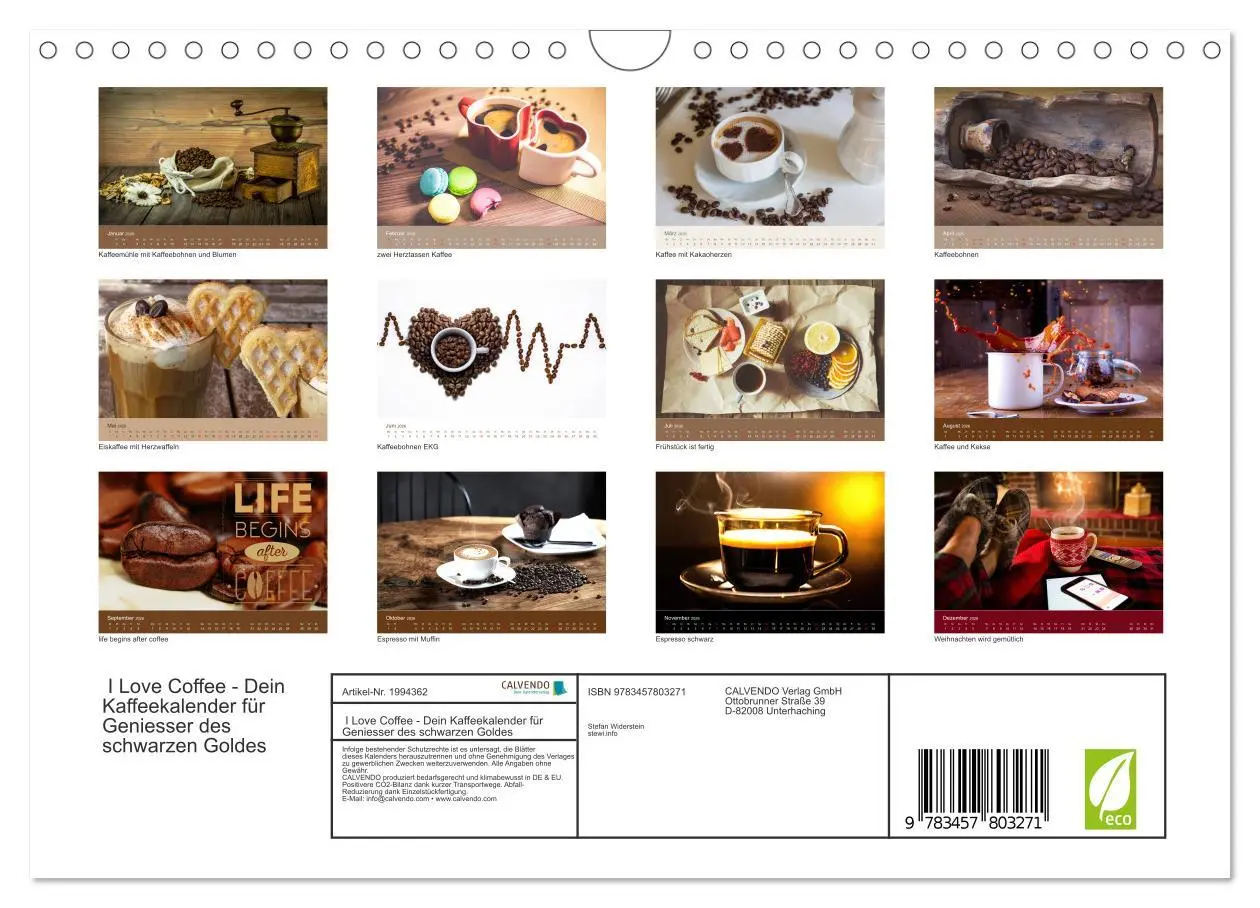 Bild: 9783457803271 | I Love Coffee - Dein Kaffeekalender für Geniesser des schwarzen...