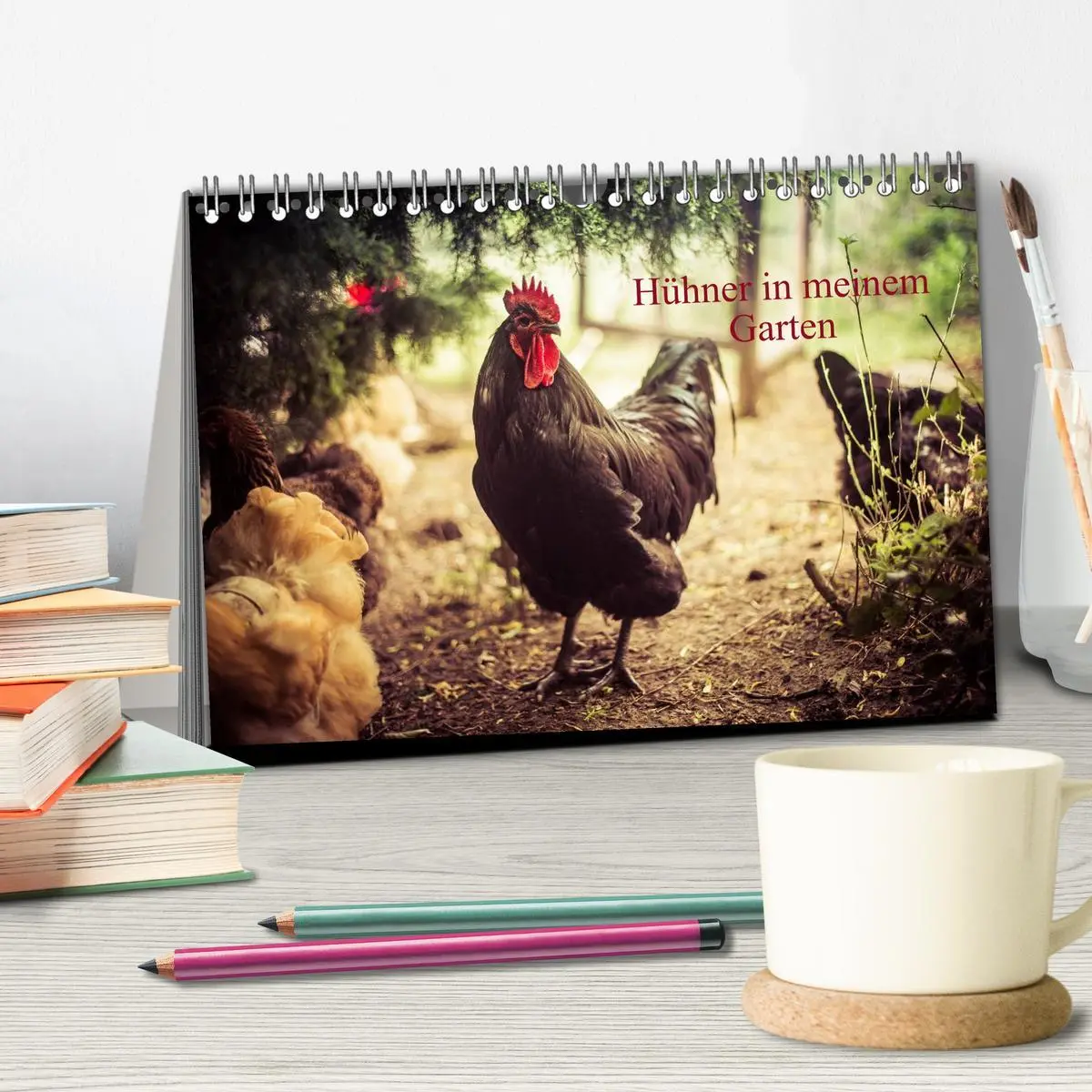 Bild: 9783457973271 | Hühner in meinem Garten (Tischkalender 2026 DIN A5 quer), CALVENDO...