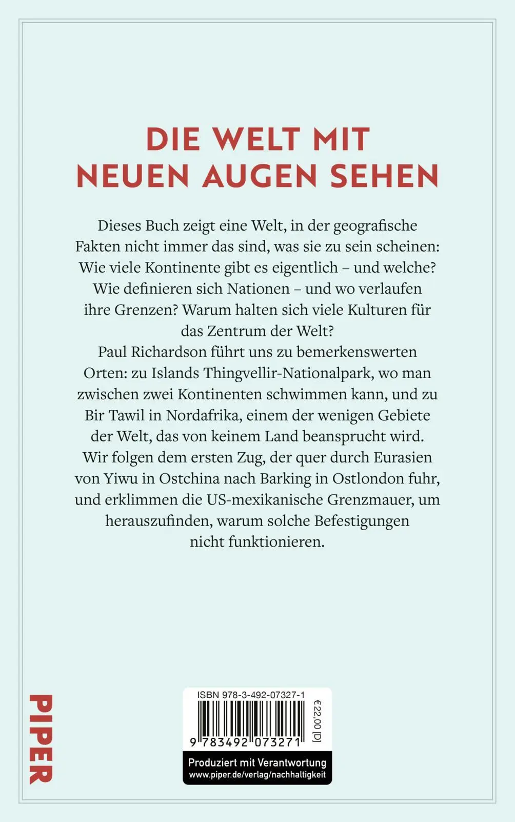 Rückseite: 9783492073271 | Mythen der Geografie | Paul Richardson | Buch | 317 S. | Deutsch