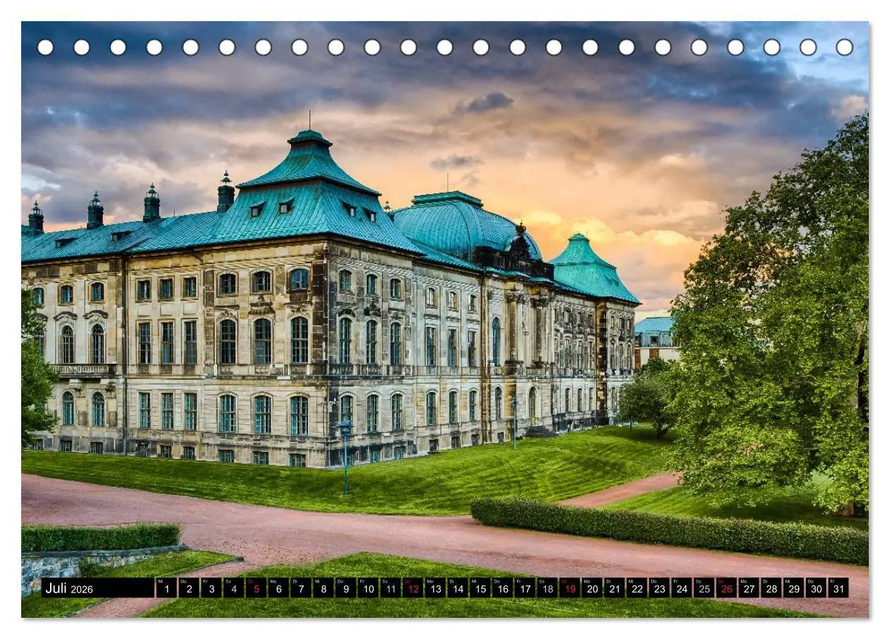 Bild: 9783516133271 | WUNDERVOLLES DRESDEN (Tischkalender 2026 DIN A5 quer), CALVENDO...