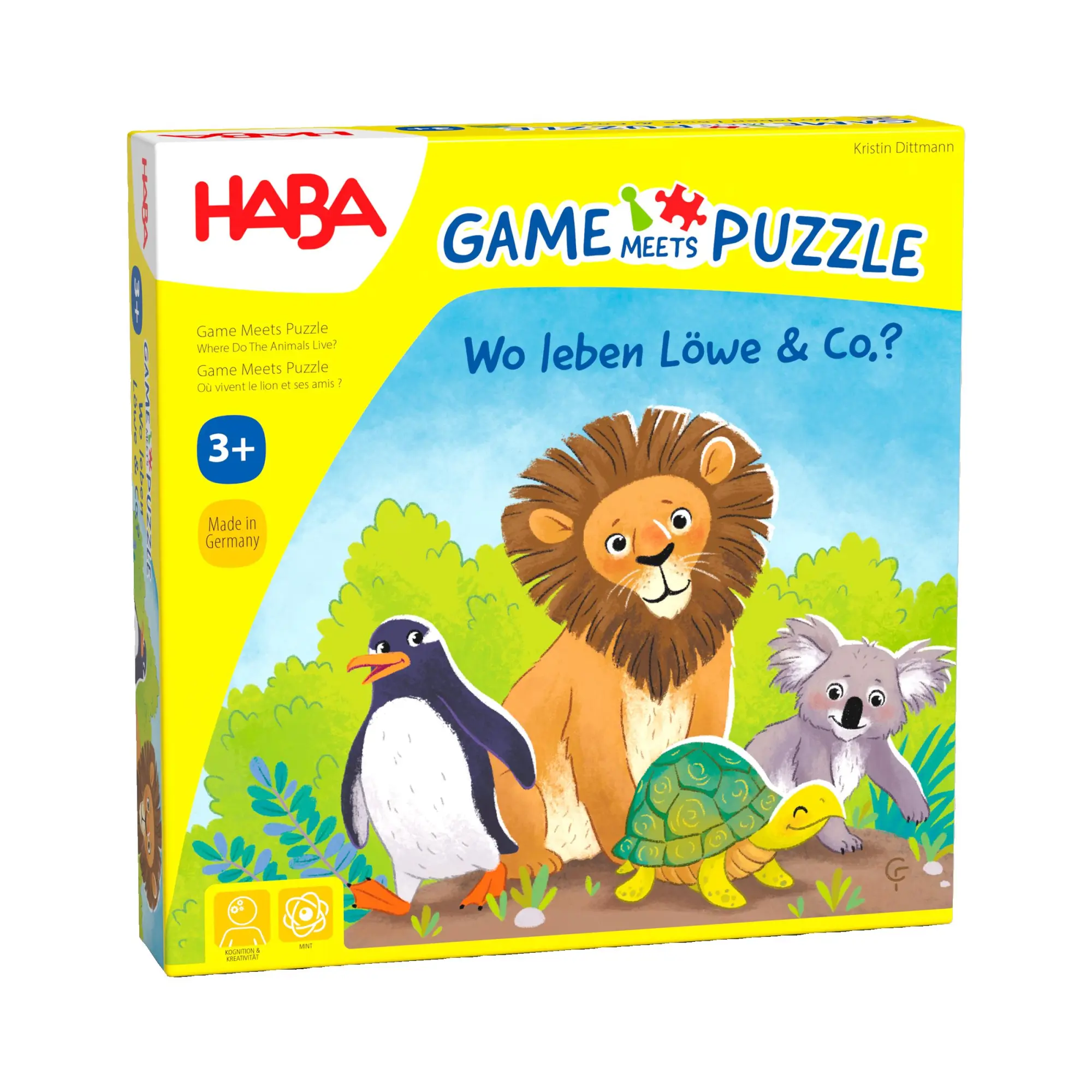 Cover: 4010168283371 | Game m. Puzzle - Wo leben Löwe &amp; Co.? | Spiel | Deutsch | 2024