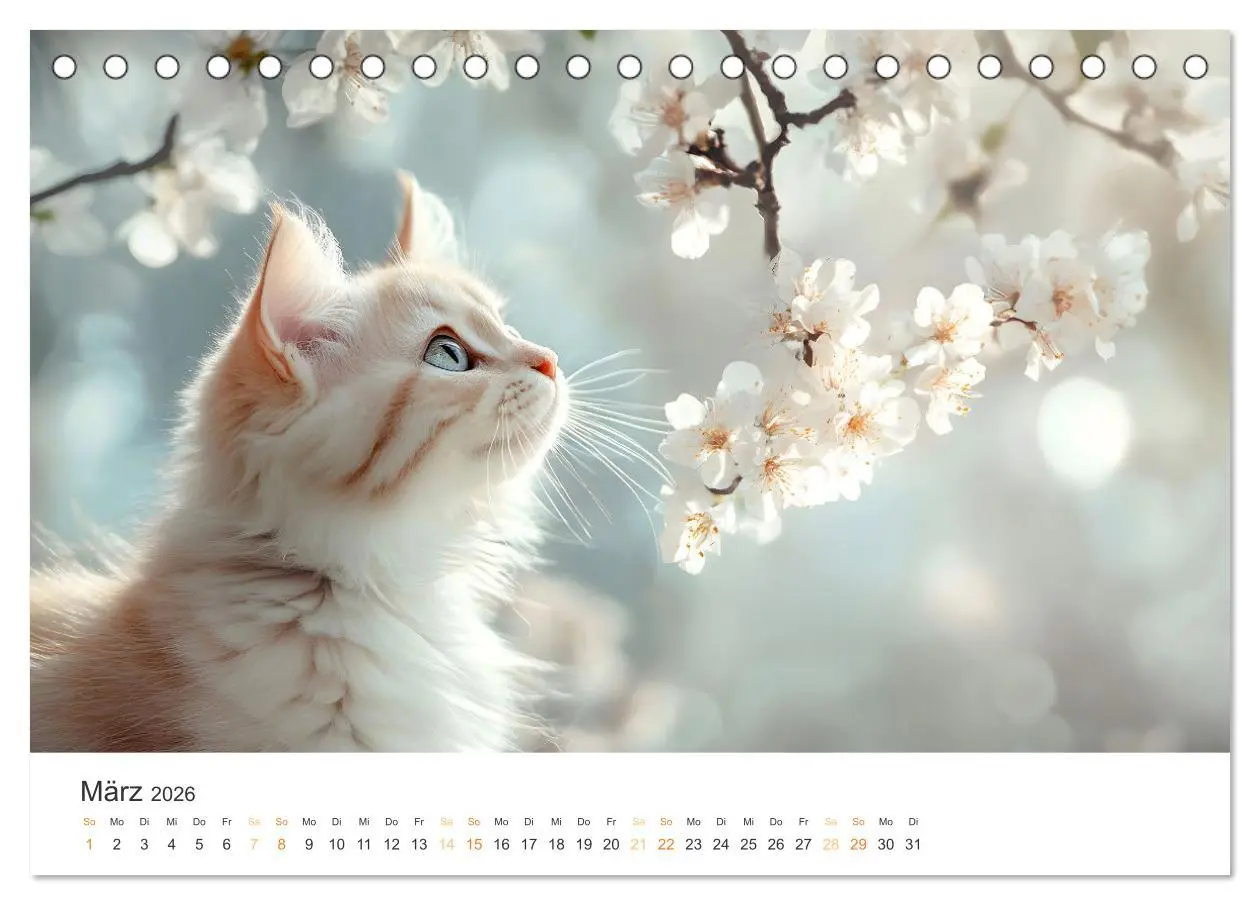 Bild: 9783457343371 | Katzen - sanfte Schönheiten (Tischkalender 2026 DIN A5 quer),...