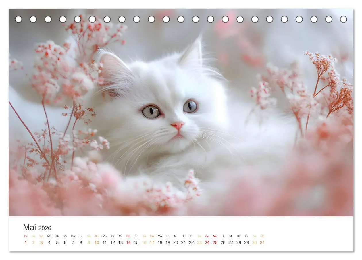 Bild: 9783457343371 | Katzen - sanfte Schönheiten (Tischkalender 2026 DIN A5 quer),...