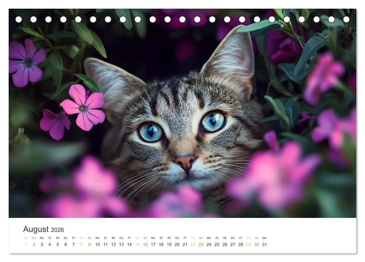 Bild: 9783457343371 | Katzen - sanfte Schönheiten (Tischkalender 2026 DIN A5 quer),...