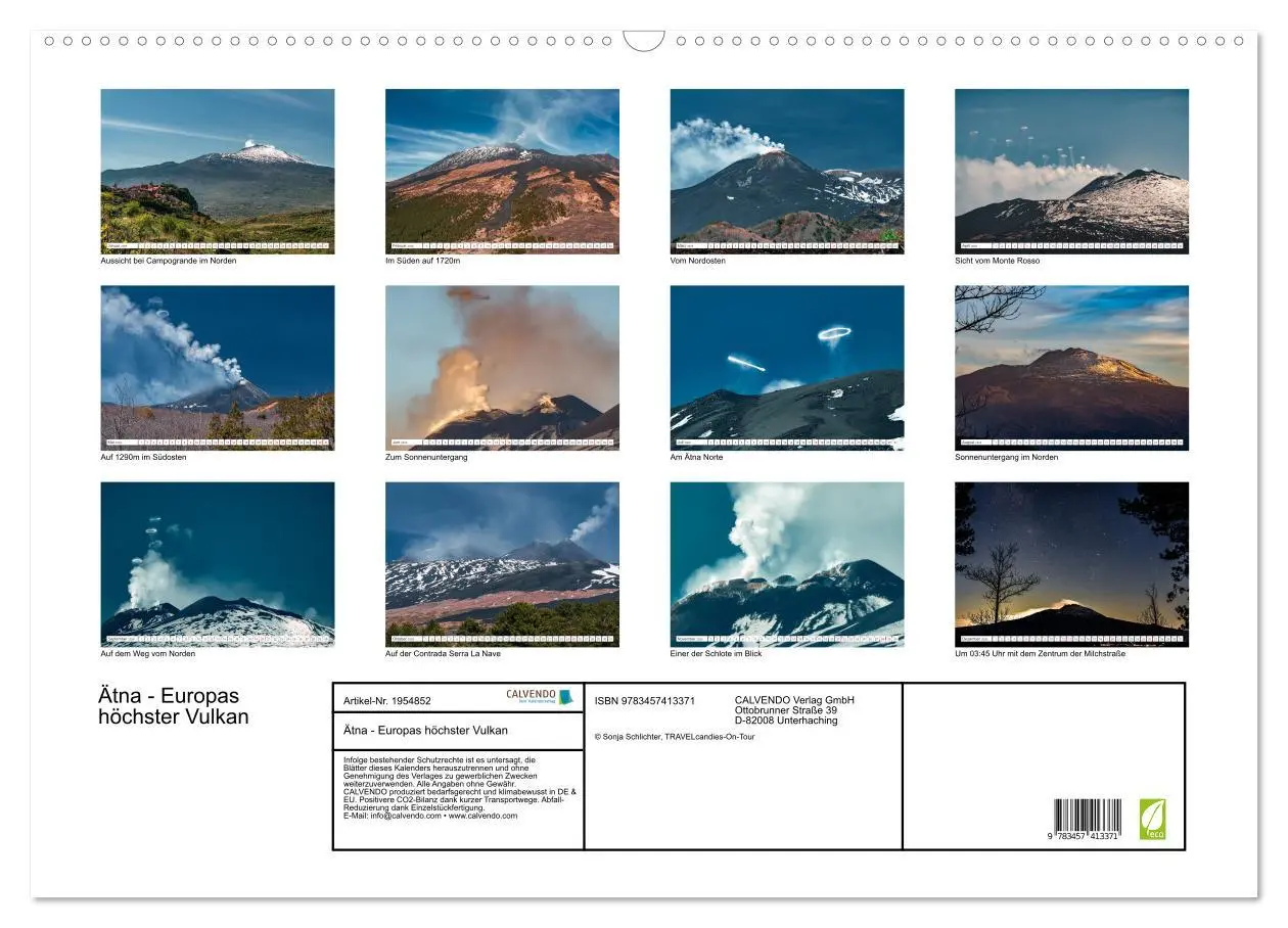 Bild: 9783457413371 | Ätna - Europas höchster Vulkan (Wandkalender 2026 DIN A2 quer),...