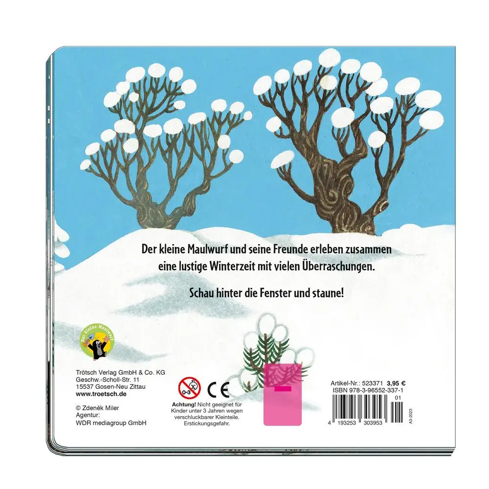 Bild: 9783965523371 | Trötsch Der kleine Maulwurf Winter-Fensterbuch | Trötsch Verlag | Buch