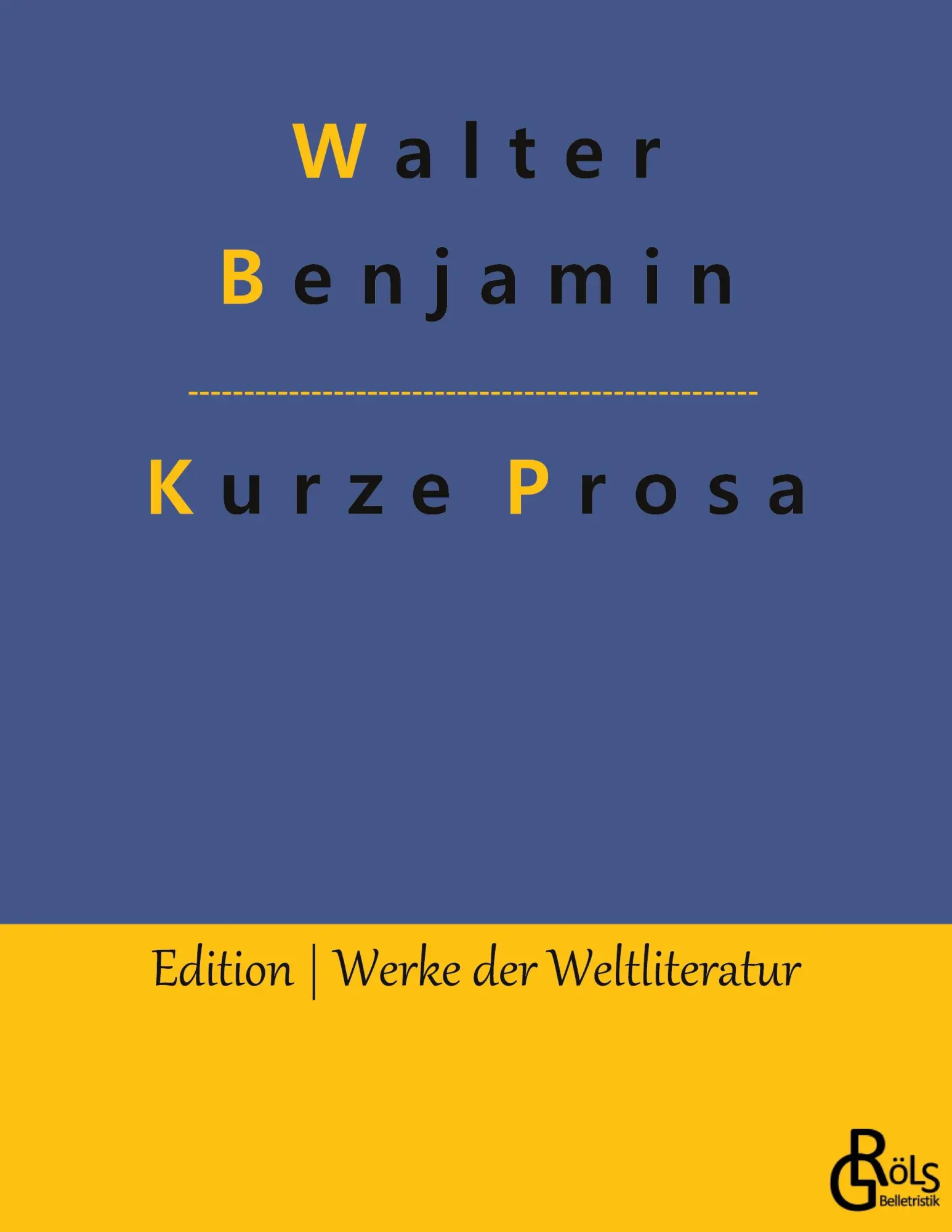 Cover: 9783966373371 | Kurze Prosa | Walter Benjamin | Taschenbuch | 296 S. | Deutsch | 2022