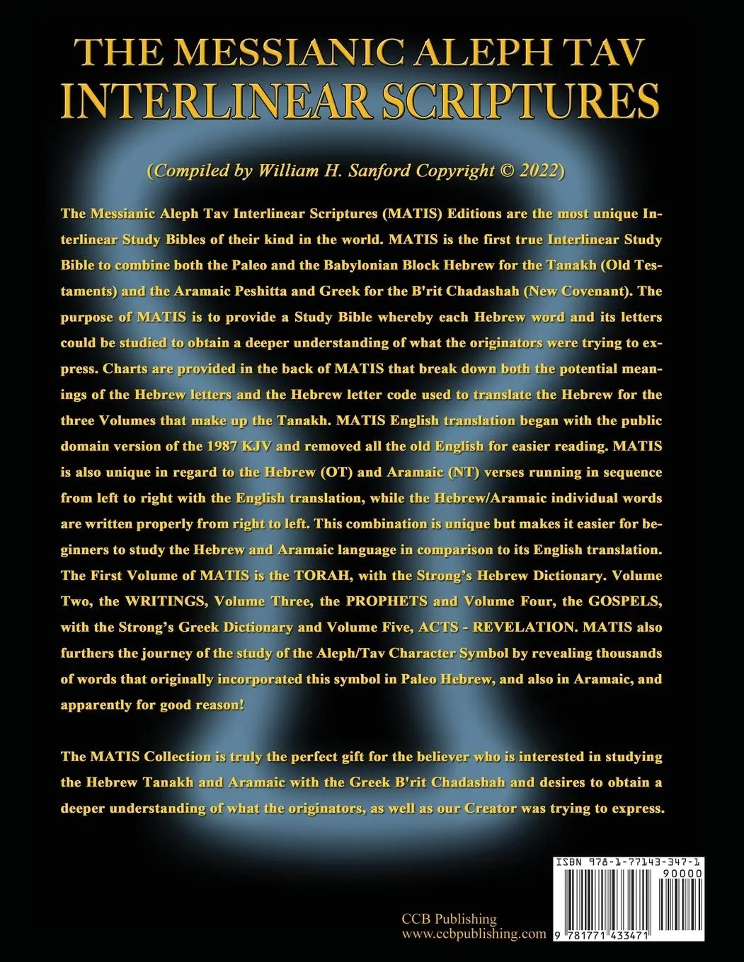 Rückseite: 9781771433471 | Messianic Aleph Tav Interlinear Scriptures (MATIS) Volume Five...