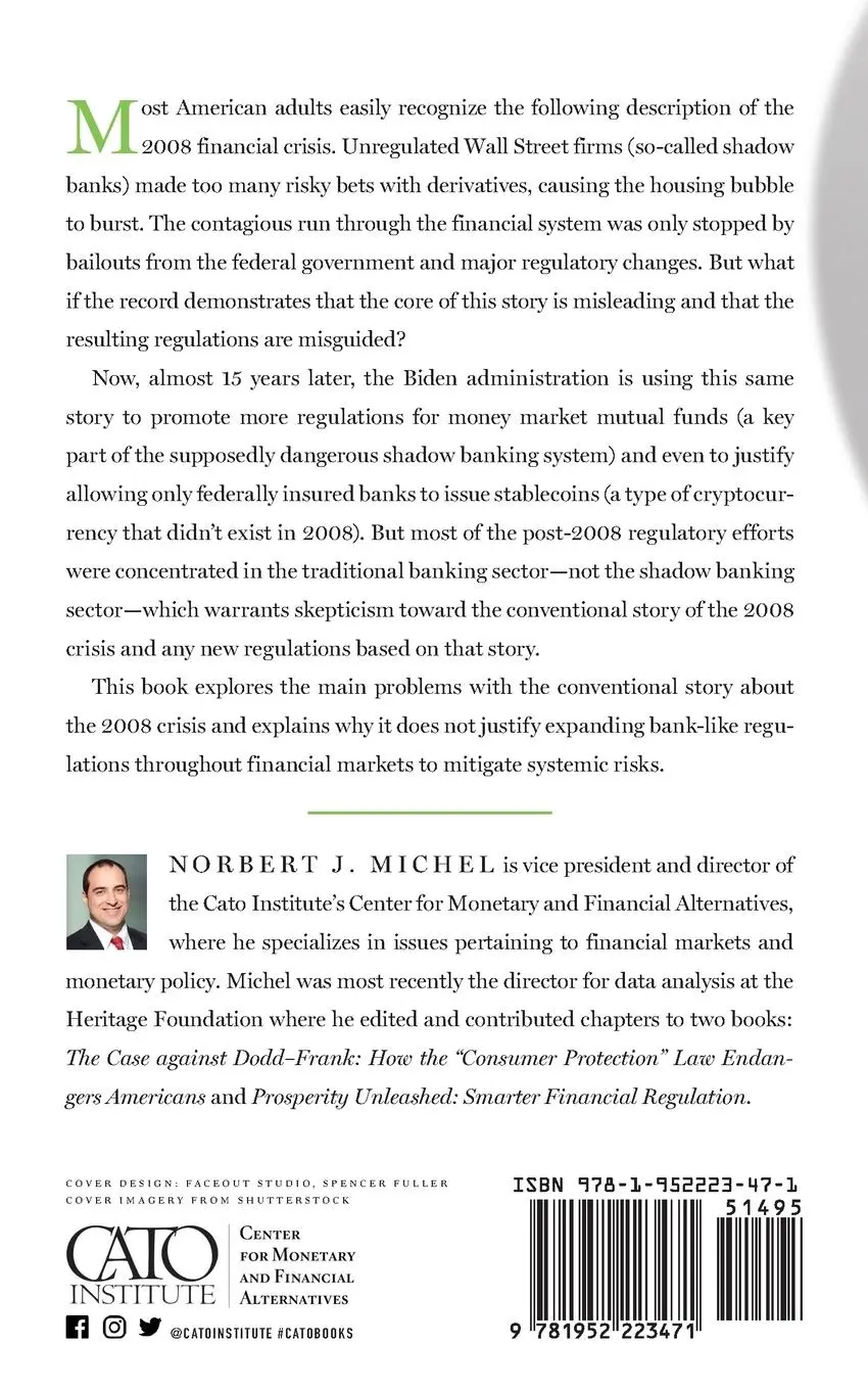 Rückseite: 9781952223471 | Why Shadow Banking Didn't Cause the Financial Crisis | Michel | Buch