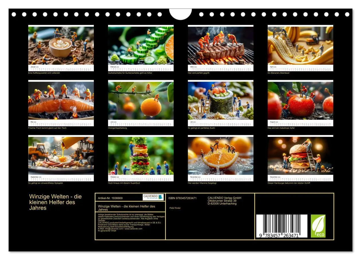 Bild: 9783457263471 | Winzige Welten - die kleinen Helfer des Jahres (Wandkalender 2026...