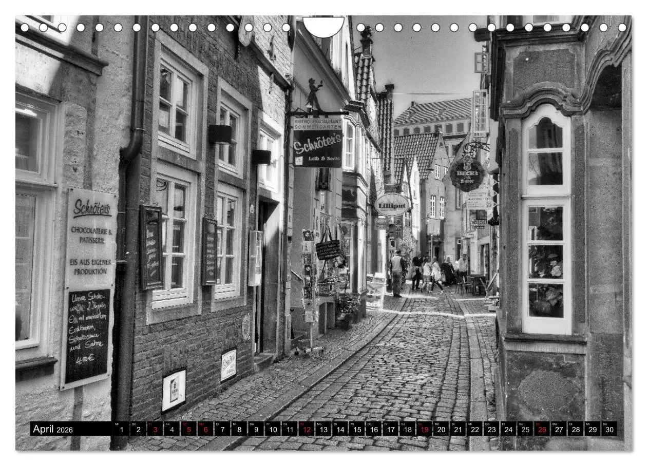 Bild: 9783516043471 | Historisches Bremen (Wandkalender 2026 DIN A4 quer), CALVENDO...
